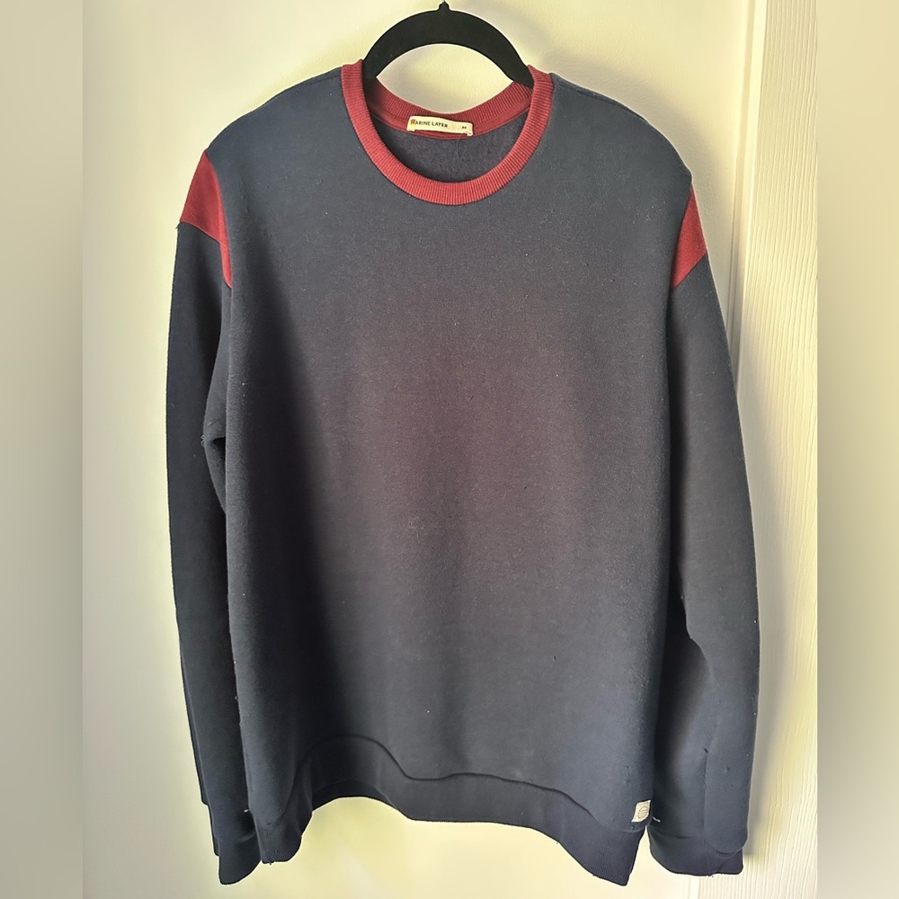 Marine Layer Navy Crewneck Sweater
